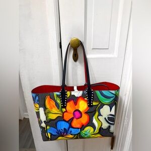 Christian Louboutin Multicolor Floral Tote